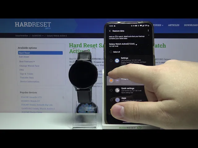 Video thumbnail for How to Restore Data in SAMSUNG Galaxy Watch Active 2 – Bring Back Storage