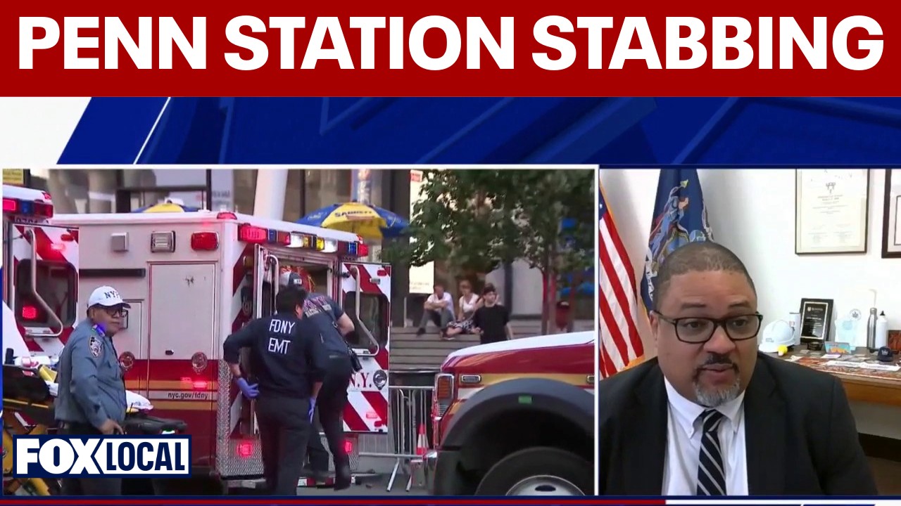 Video thumbnail for Manhattan DA addresses Penn Station stabbing, mental health crisis in NYC