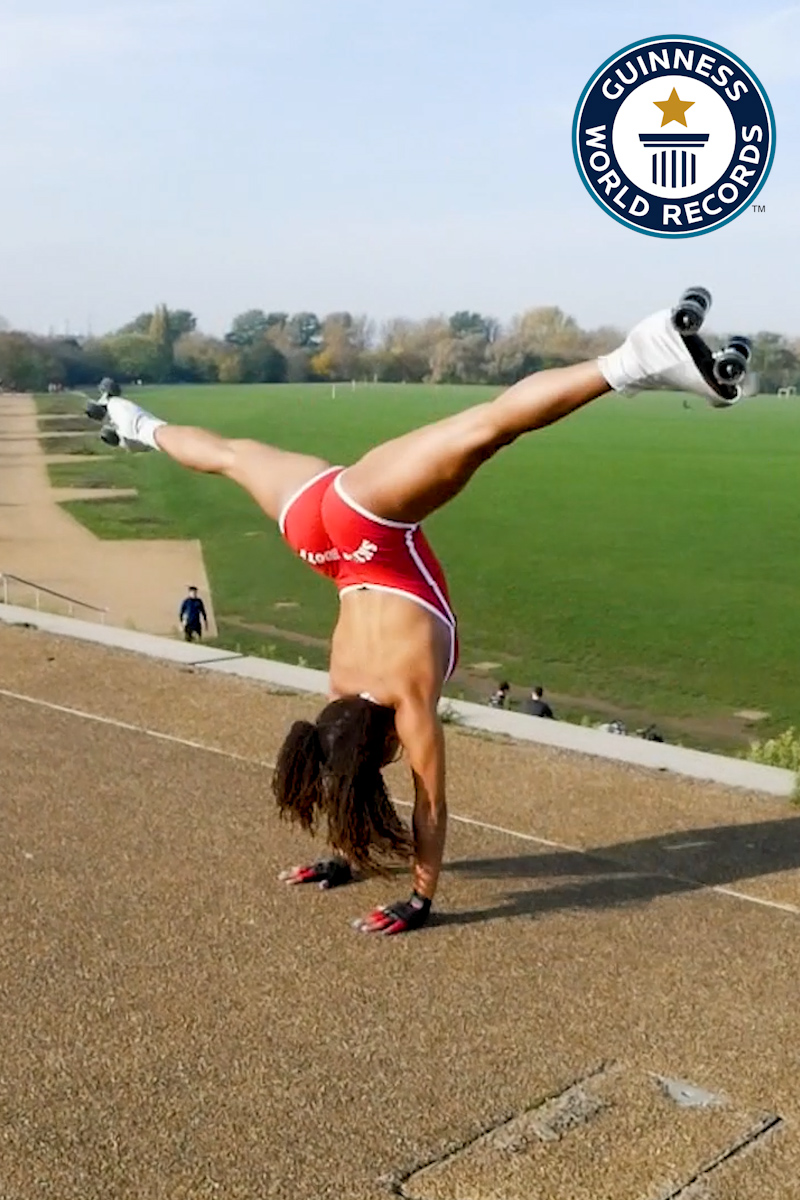 'Video thumbnail for Tinuke Oyediran's Guinness World Records challenge, cartwheels & spins'