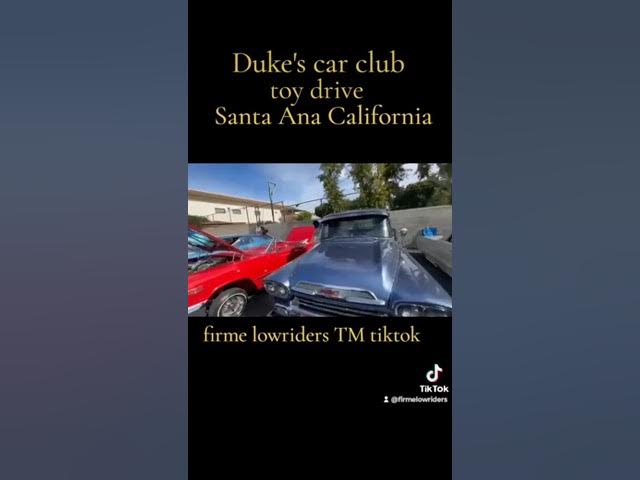 Video thumbnail for dukes car club toy run Santa Ana California
