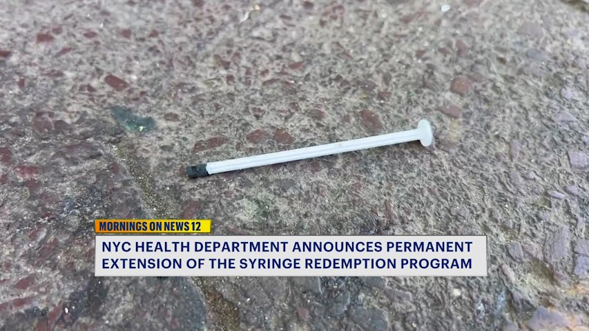Video thumbnail for NYC makes syringe redemption program permanent after collecting 3.5 million needles
