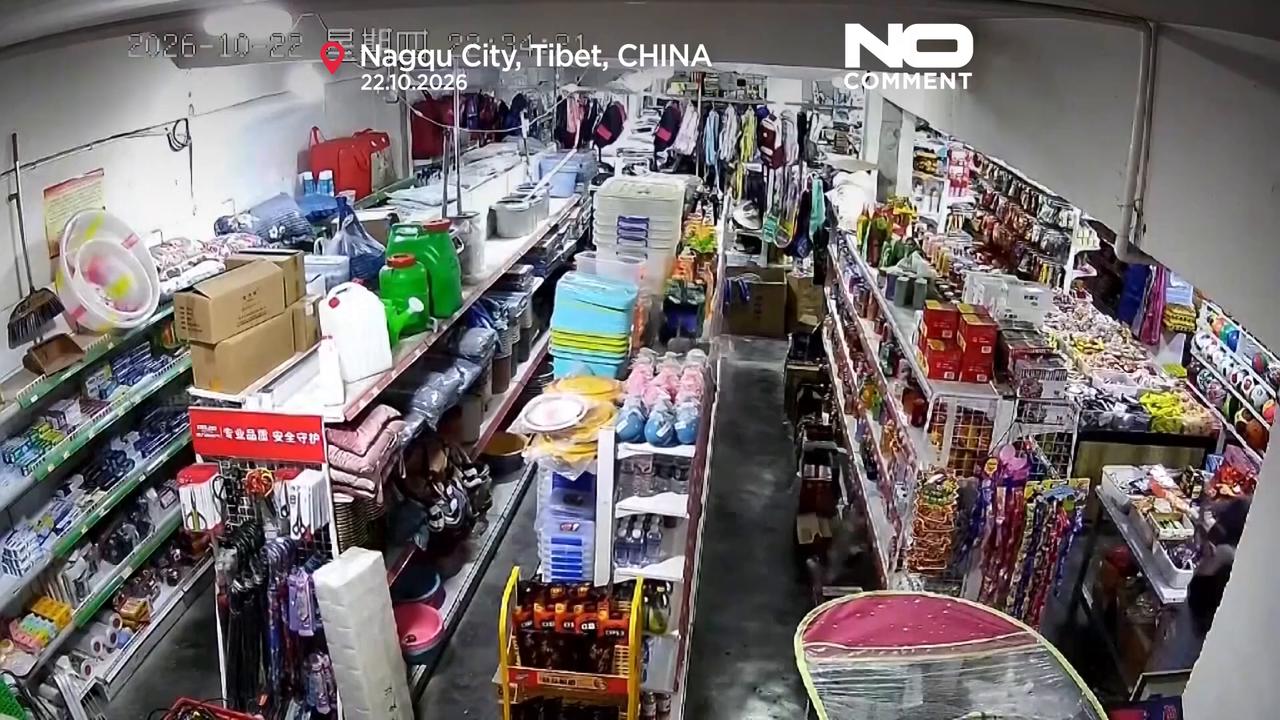 Video thumbnail for China: Panic as 7.0-magnitude earthquake rocks Tibet