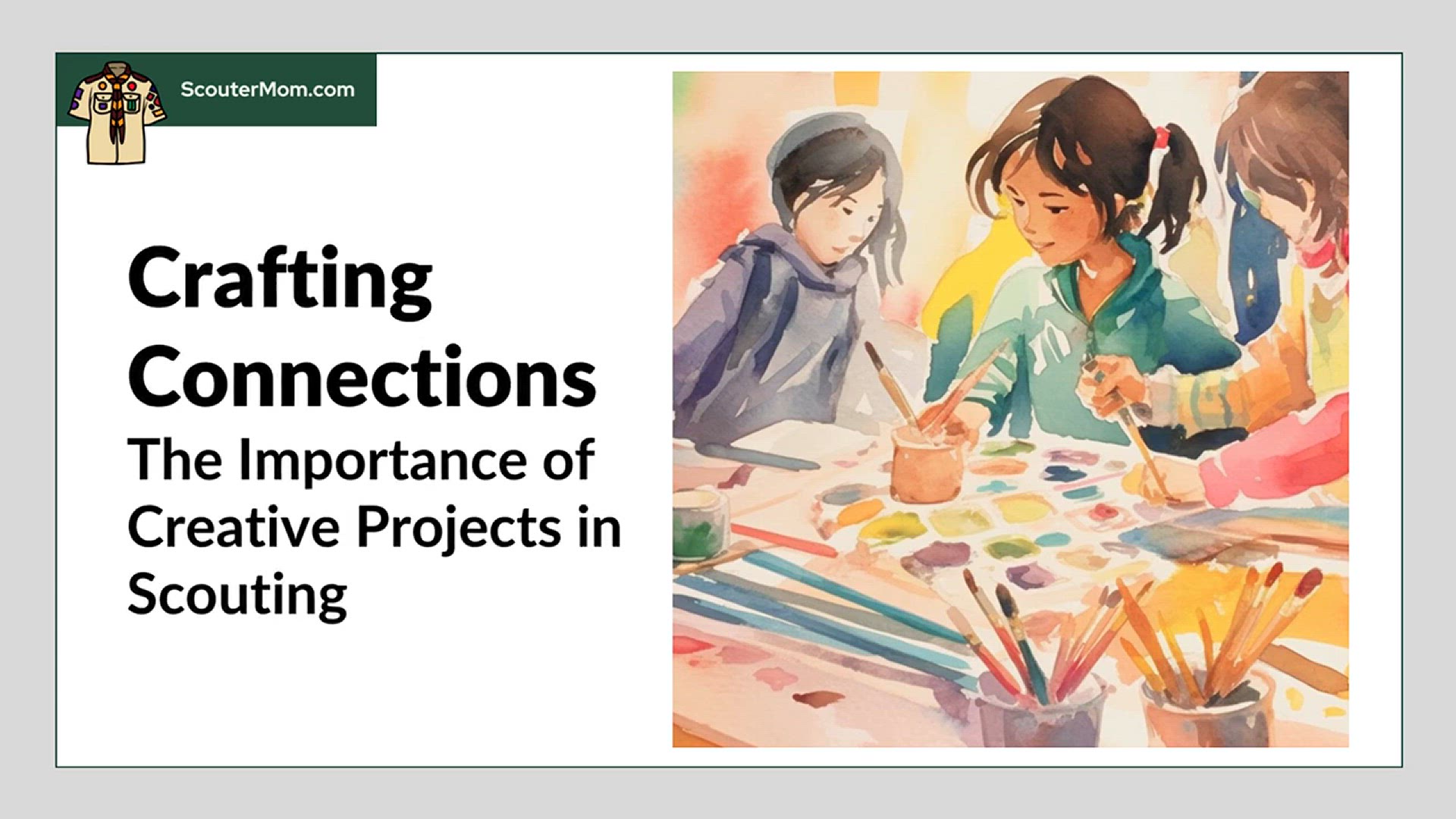 'Video thumbnail for Crafting Connections: The Importance of Creative Projects in Scouting'