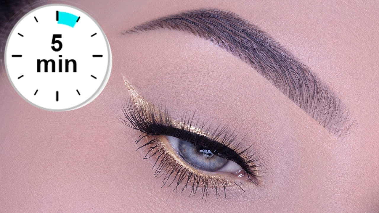 Video thumbnail for 5 MINUTE EASY Golden Eyeliner Tutorial | Maven Beauty