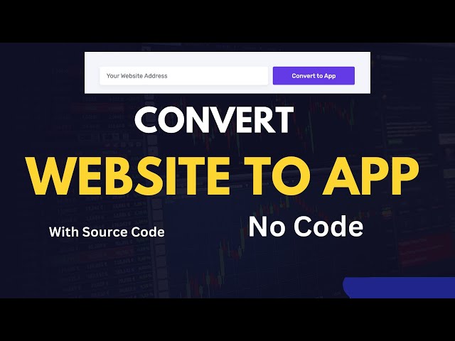Video thumbnail for Convert any Website to App for Free - No Code - with Source Code