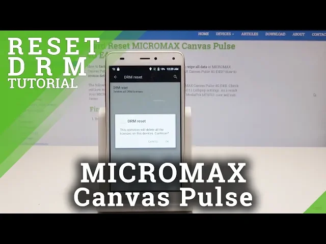 Video thumbnail for How to Reset DRM in MICROMAX Canvas Pulse 4G - Clear Credentials