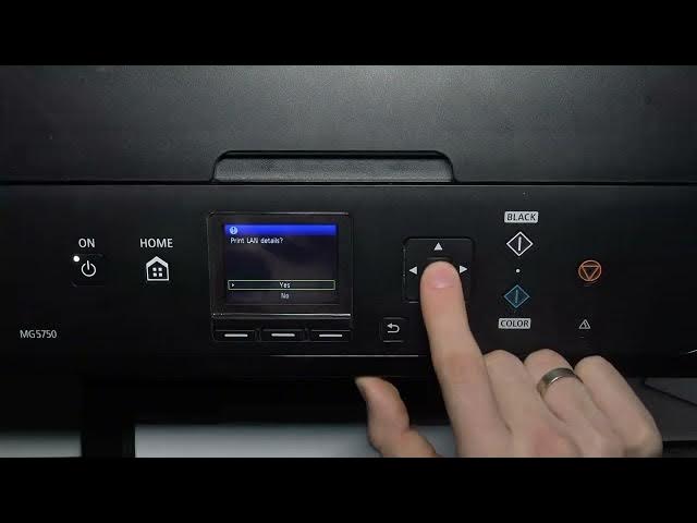 Video thumbnail for How to print network info on Canon MG5700 series / How to check all network settings on PIXMA MG5750
