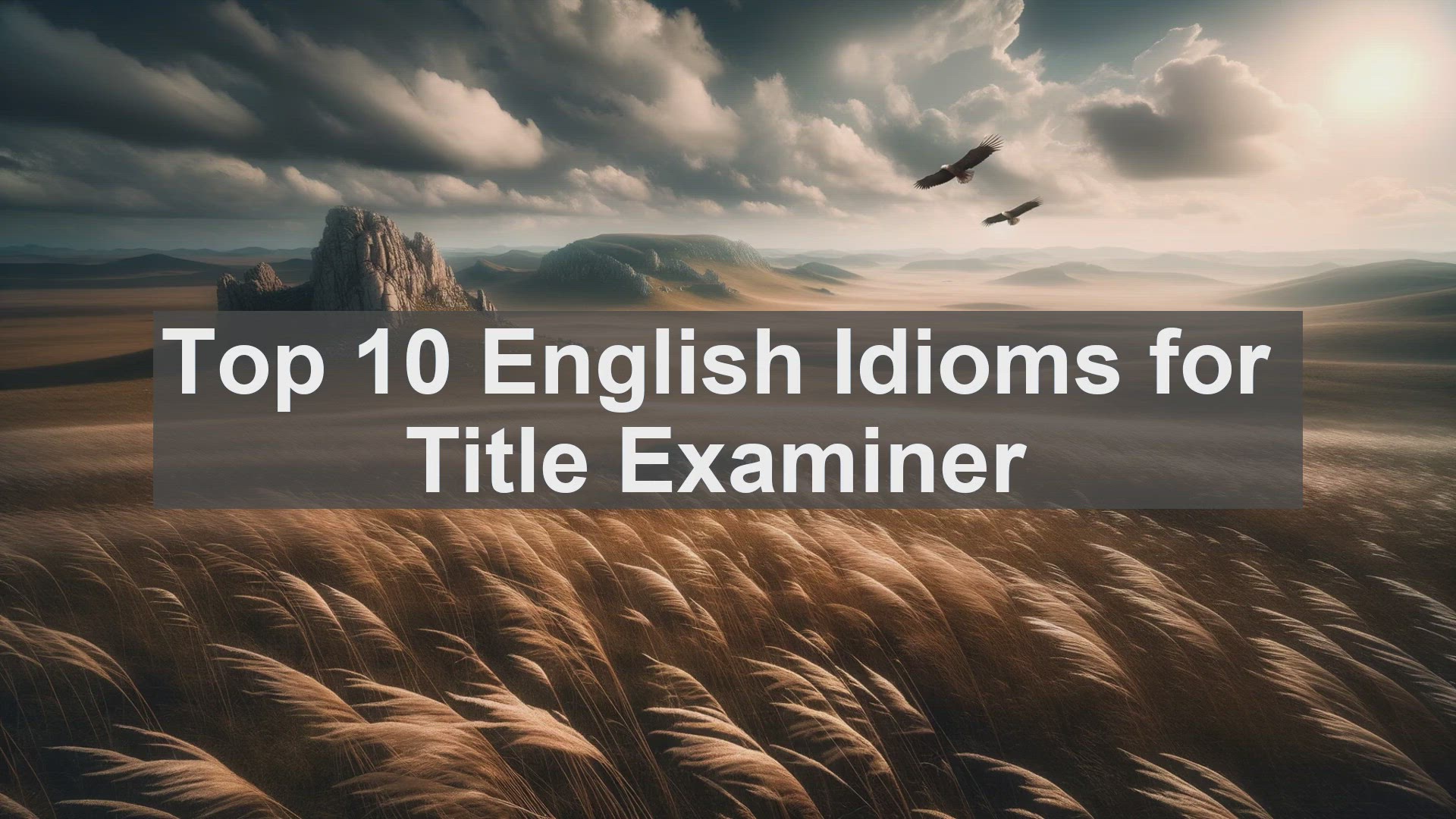 'Video thumbnail for Top 10 English Idioms for Title Examiner'
