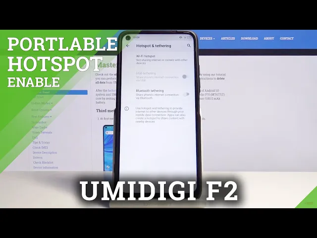Video thumbnail for How to Create Portable Hotspot in UMIDIGI F2 – Share Wi-Fi
