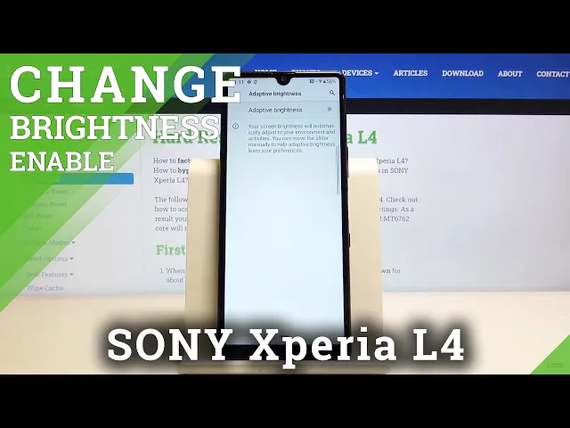 Video thumbnail for How to Turn On Auto Brightness in SONY Xperia L4 – Set Adjustive Brightness