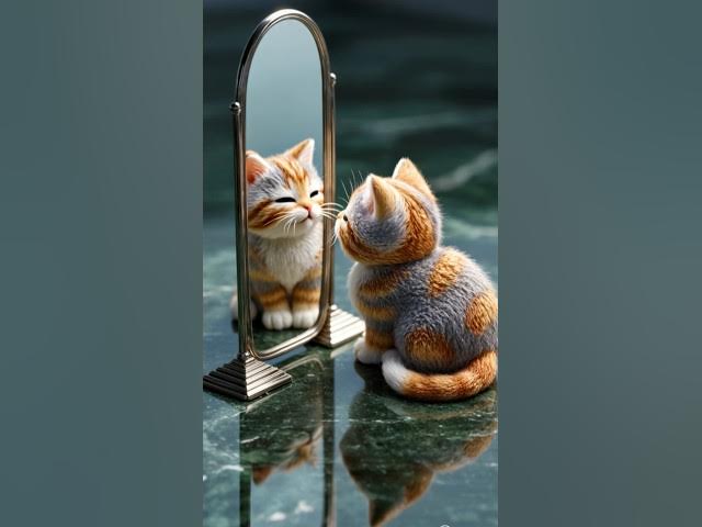 Video thumbnail for Cutest Reflection Ever 💕 #shorts #cute #viral