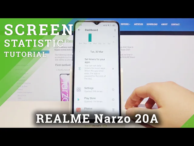 Video thumbnail for REALME Narzo 20A - Discover Number of Opened Each Day Apps