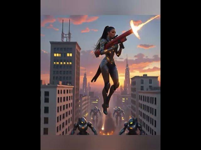 Video thumbnail for RedBlaze Nubian Superhero Team Tackles the Powerful AI Anti-human Robots Attacking LA⛈️⛈️#marvel