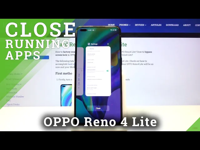 Video thumbnail for How to Close Running Apps in OPPO Reno 4 Lite – Delete Background Apps