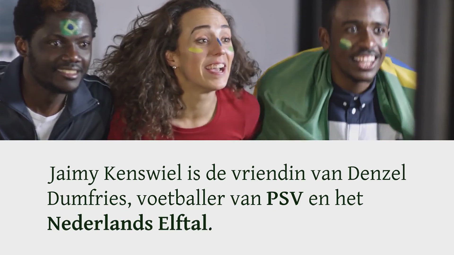 Video thumbnail for Jaimy Kenswiel de vriendin van Denzel Dumfries: