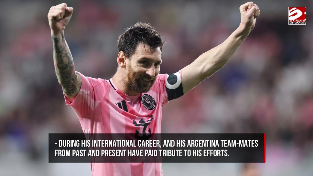 Video thumbnail for Lionel Messi hailed as ‘the greatest of all time’ after announcing his retirement from Argentina