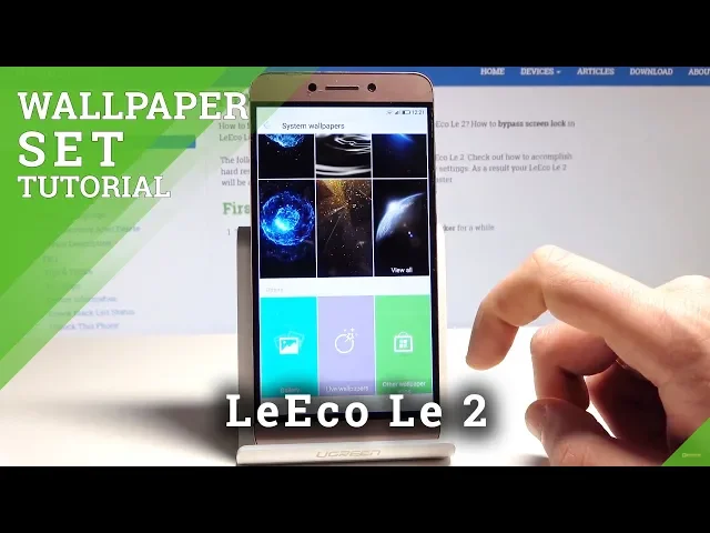 Video thumbnail for How to Change Wallaper in LeEco Le 2 - Update Desktop