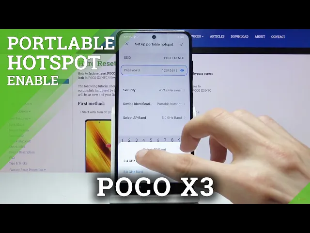 Video thumbnail for How to Activate Portable Hotspot in POCO X3 – Network Access Point