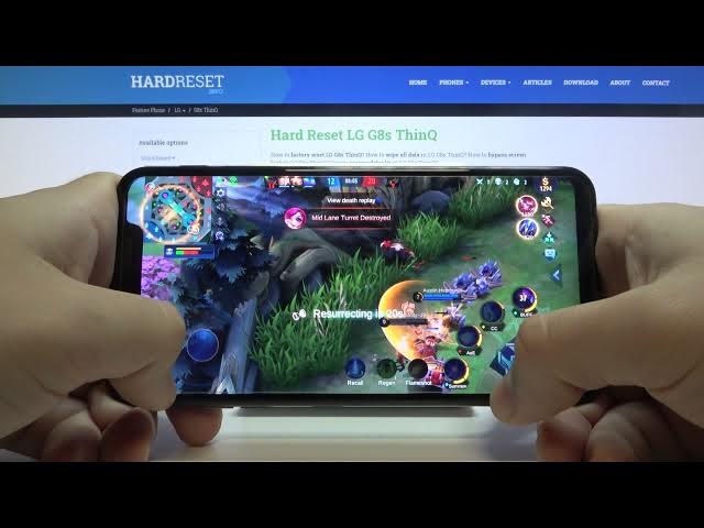 Video thumbnail for Gameplay of Mobile Legends on LG V50 ThinQ – Gaming Test