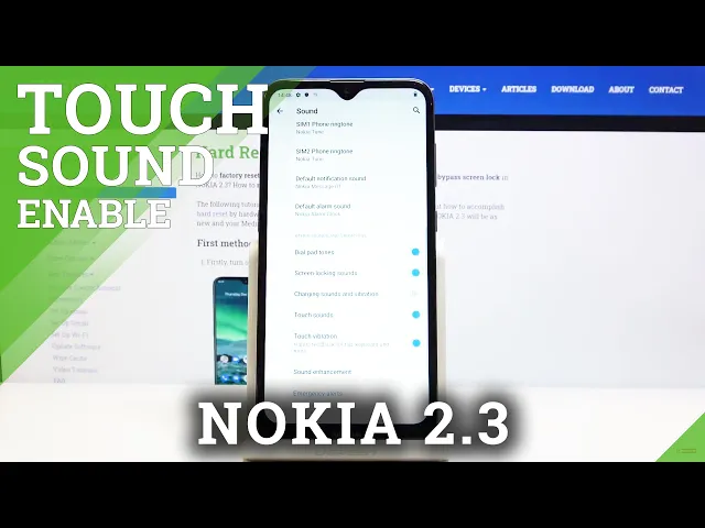 Video thumbnail for How to Enable Touch Sounds in NOKIA 2.3 - Disable Touch Tone
