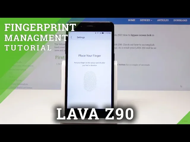 Video thumbnail for How to Set Up Fingerprint in LAVA Z90 - Fingerprint Sensor