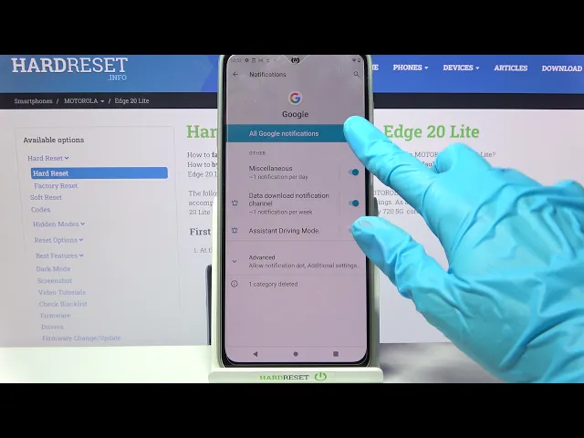 Video thumbnail for How to Turn On/Off App Notifications on MOTOROLA Edge 20 Lite – Manage Notifications