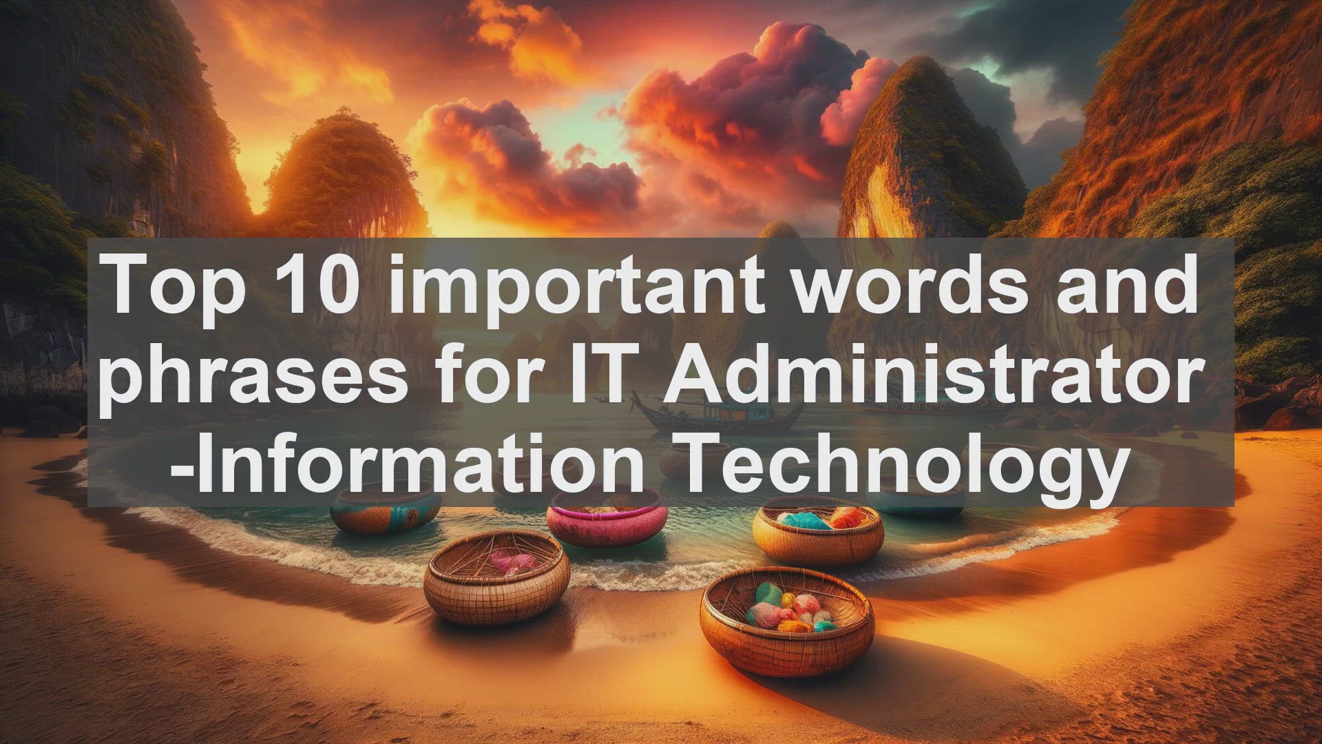 'Video thumbnail for Top 10 important words and phrases for IT Administrator Information Technology'