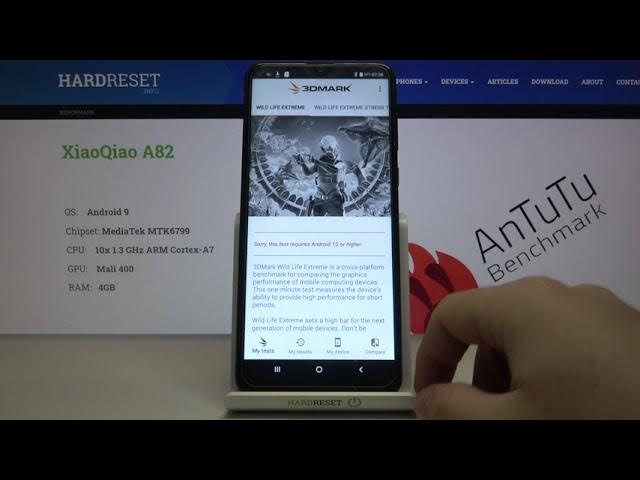Video thumbnail for 3DMark Wild Life Benchmark on XiaoQiao A82 – Performance Test
