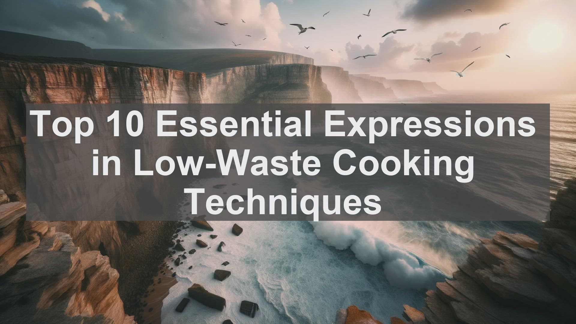 'Video thumbnail for Top 10 Essential Expressions in LowWaste Cooking Techniques'