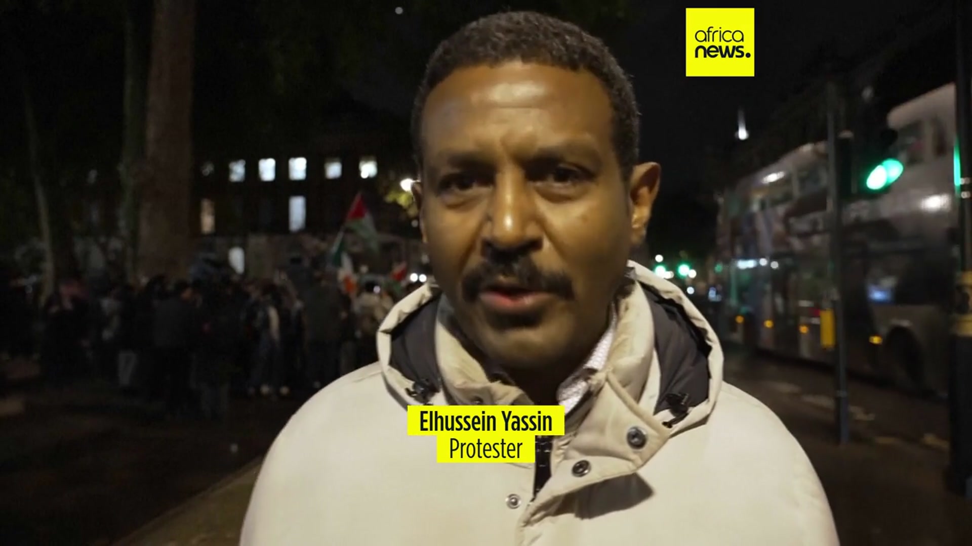 'Video thumbnail for Protesters in London rally for Sudan as war reaches new deadly phase'