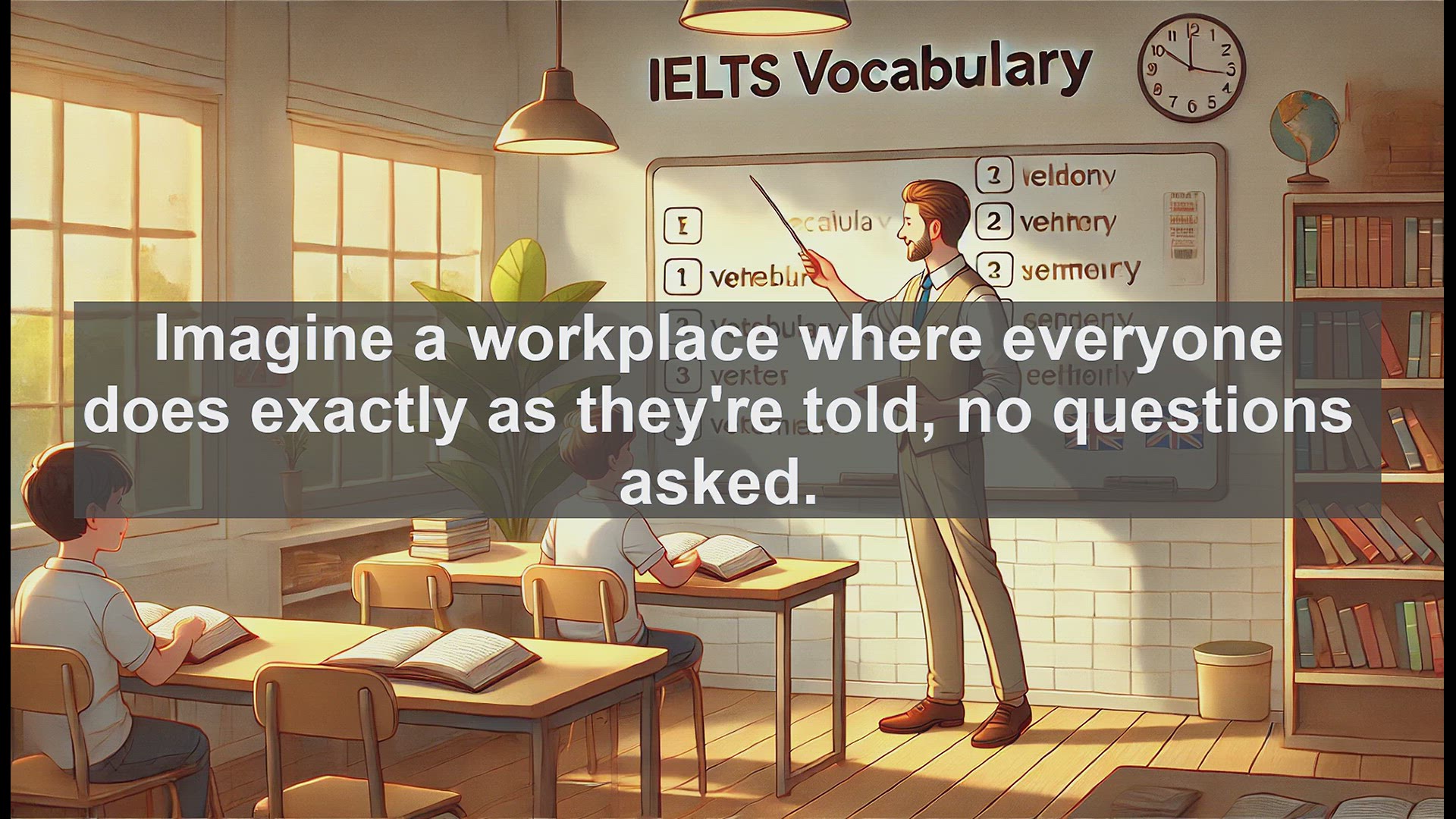 'Video thumbnail for 2000 Must Know IELTS 9.0 Vocabulary - Understanding 'Insubordinate': Defiance in the Workplace'