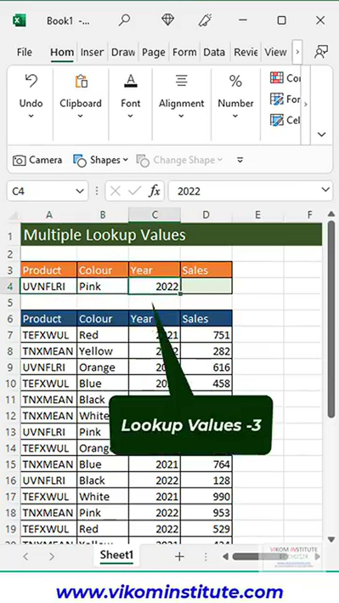 Video thumbnail for Multiple Lookup Values (DGET)