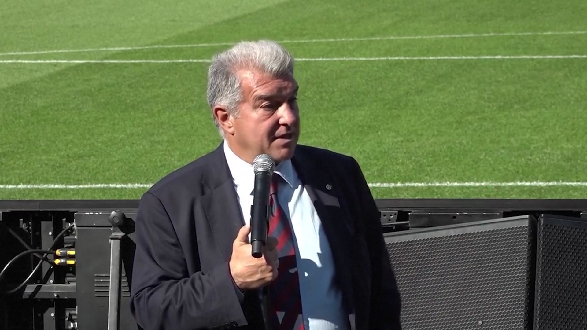 'Video thumbnail for ‘Dream come true’ Barcelona President Laporta hails expanded Camp Nou'