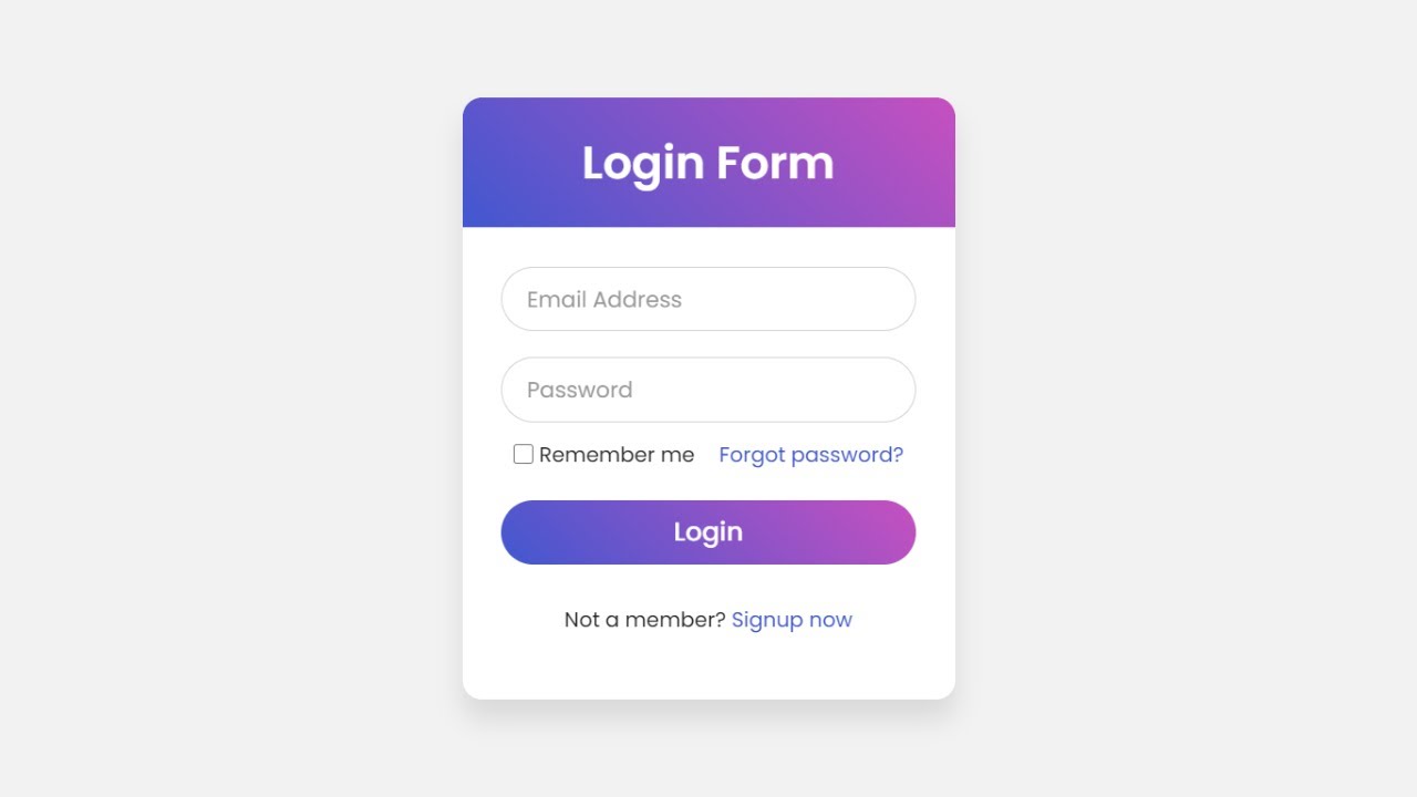 'Video thumbnail for How to Create Login Form in HTML and CSS in Hindi'