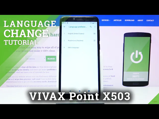 Video thumbnail for How to Change Language on VIVAX Point X503 – Change Device Language