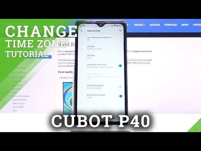 Video thumbnail for How to Set Up Date & Time in CUBOT P40 – Time Settings