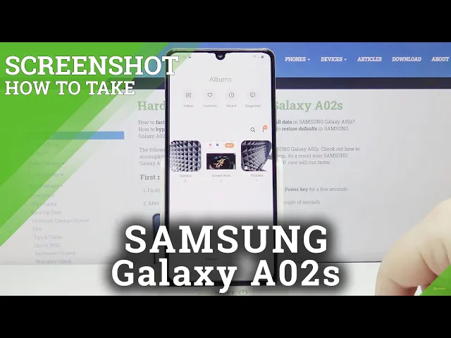 Video thumbnail for How to Take Screenshot in SAMSUNG Galaxy A02s – Capture Screen