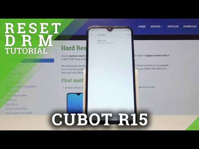Video thumbnail for How to Reset DRM in CUBOT R15 - Delete All Licenses