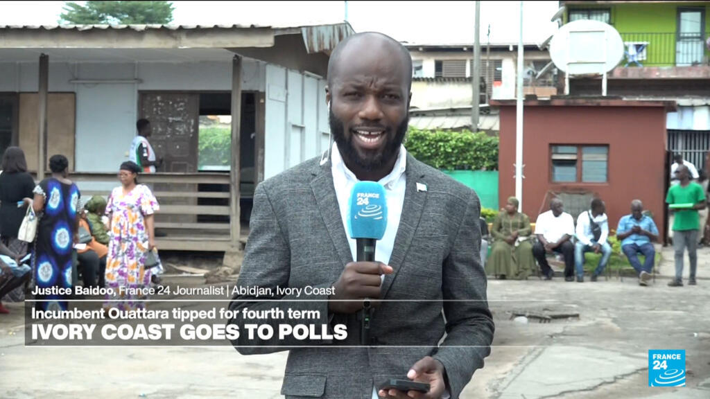 Video thumbnail for 'People look very eager to cast their ballot' after a tumultous build-up to the election