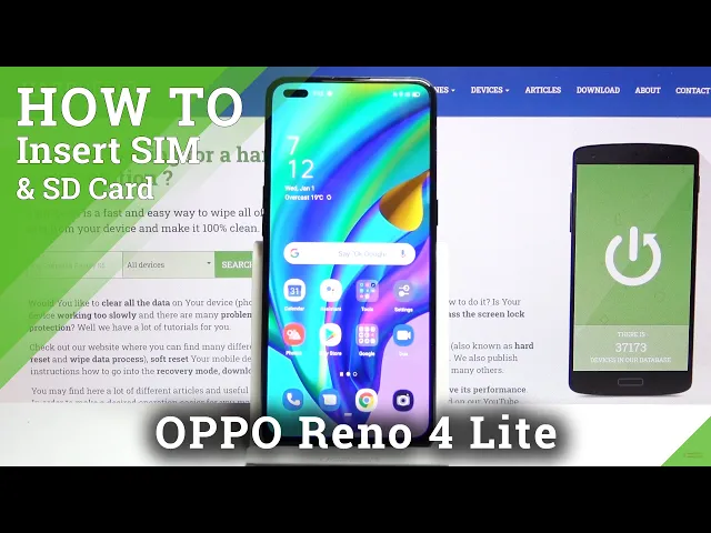 Video thumbnail for How to Insert SIM & SD Card in OPPO Reno 4 Lite – Find Cards Slot