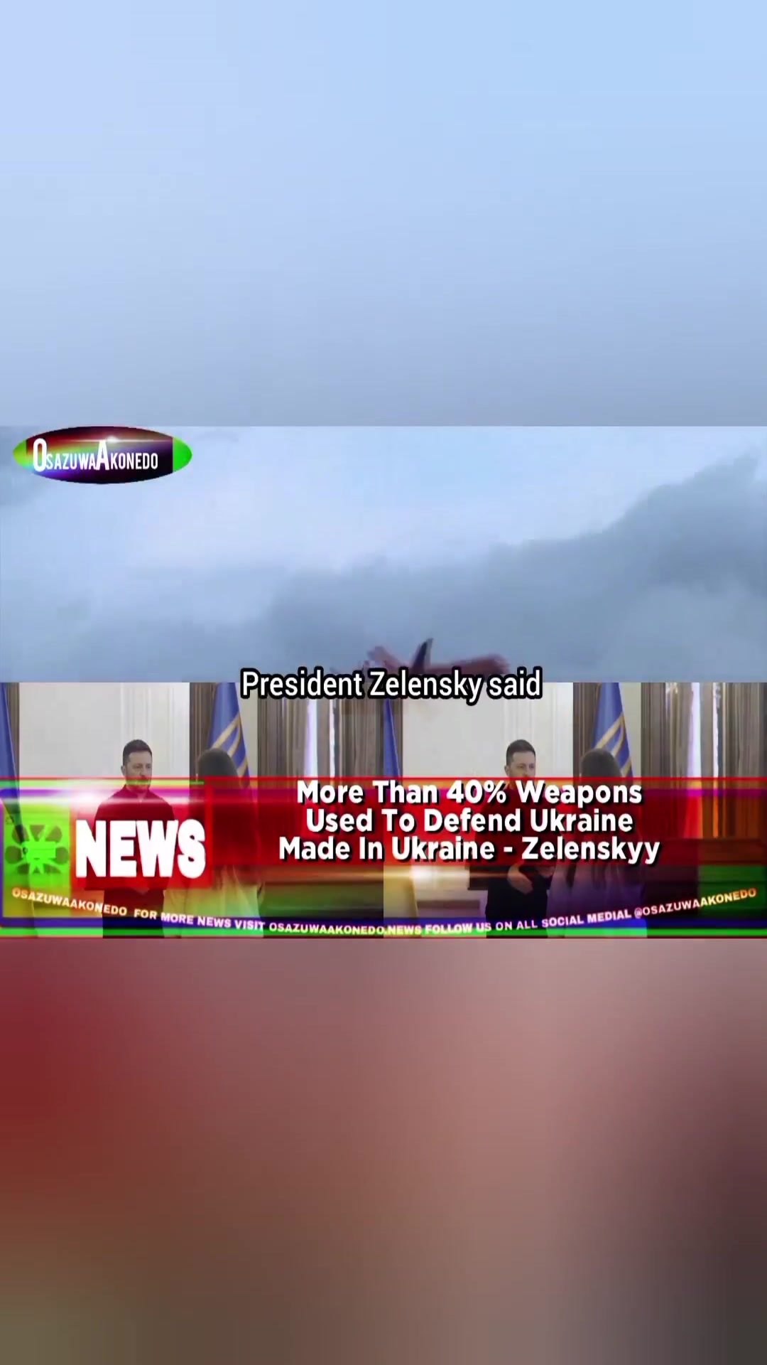 Video thumbnail for More Than 40% Weapons Used To Defend Ukraine Made In Ukraine - Zelenskyy