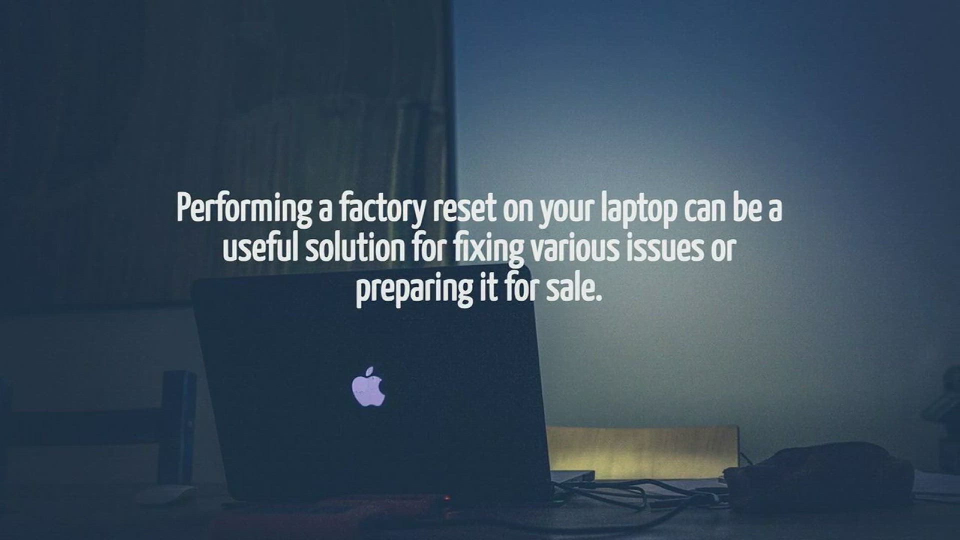 Video thumbnail for How To Factory Reset Laptop