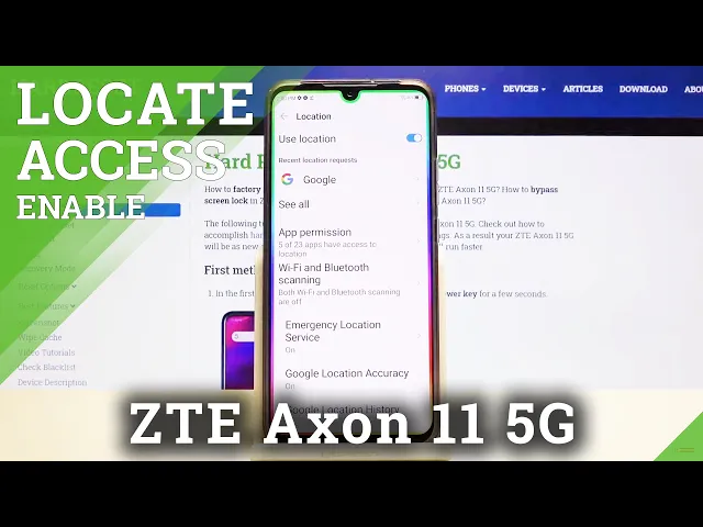 Video thumbnail for How to Turn Off Location on ZTE Axon 11 5G – Location Settings