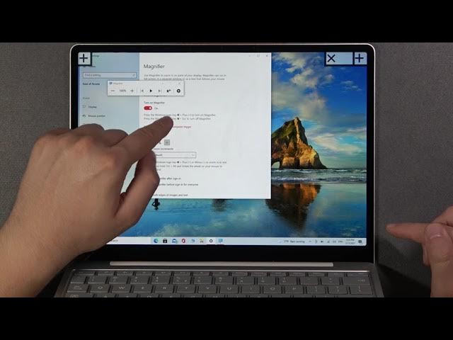 Video thumbnail for How to Switch On/Off Magnifier on MICROSOFT Surface Laptop GO – Zoom In/Out