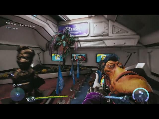 Video thumbnail for High On Life 2 - Kill Senator Muppy Doo: Charge Sheath's Spikes By Shooting Connecting Generators