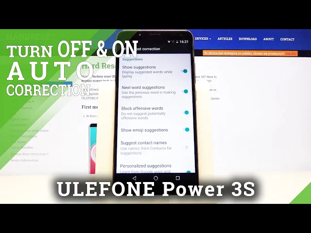 Video thumbnail for How to Turn On Autocorrection in ULEFONE Power 3S – Auto Correction Feature