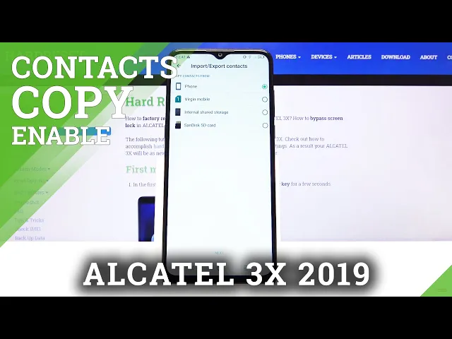 Video thumbnail for How to Copy Contacts in ALCATEL 3X – Relocate Contacts