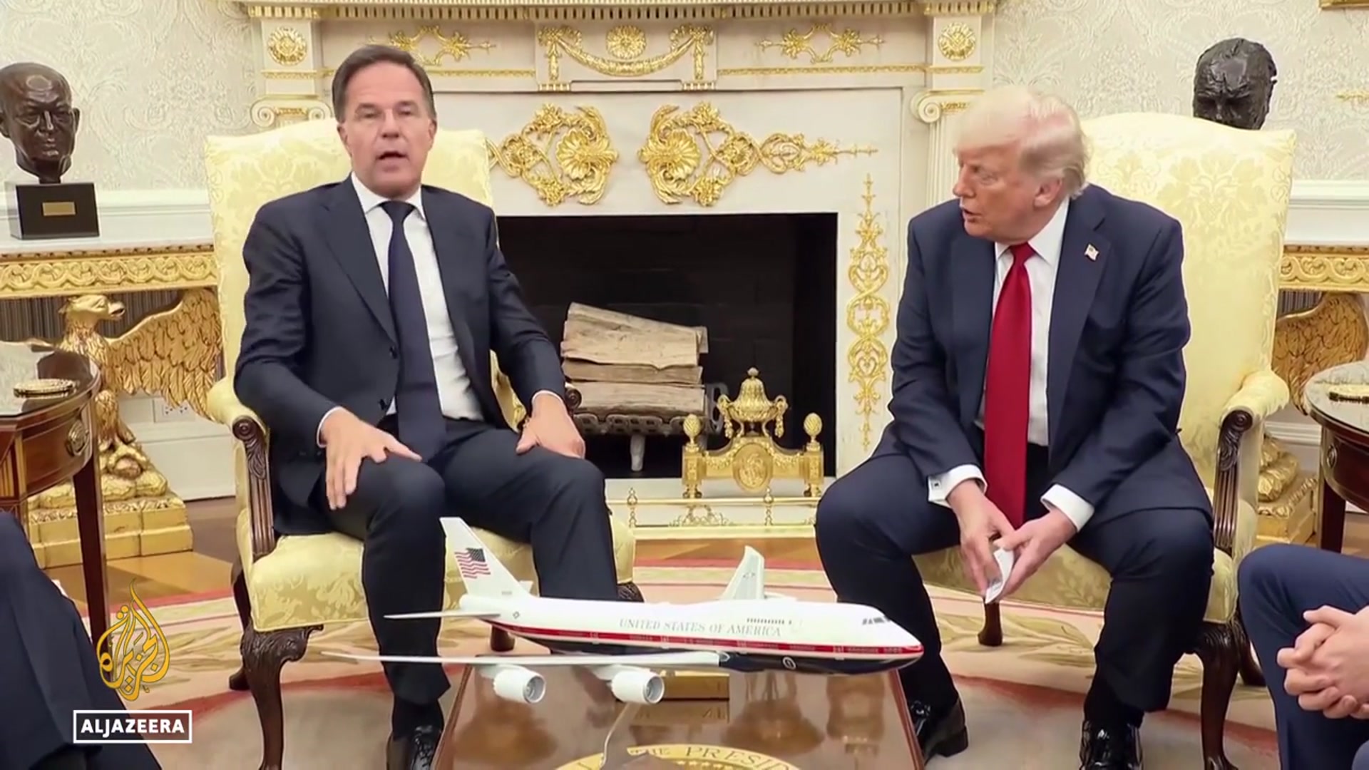 'Video thumbnail for Trump says US will send Patriot missiles to Ukraine, threatens new tariffs on Russia'