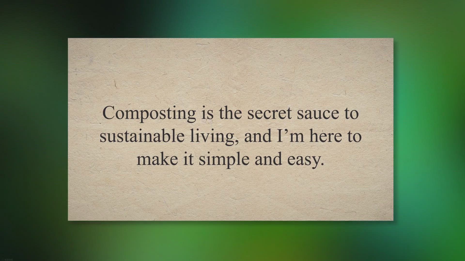 Video thumbnail for Mastering the Art of Composting, No Matter Where You Live