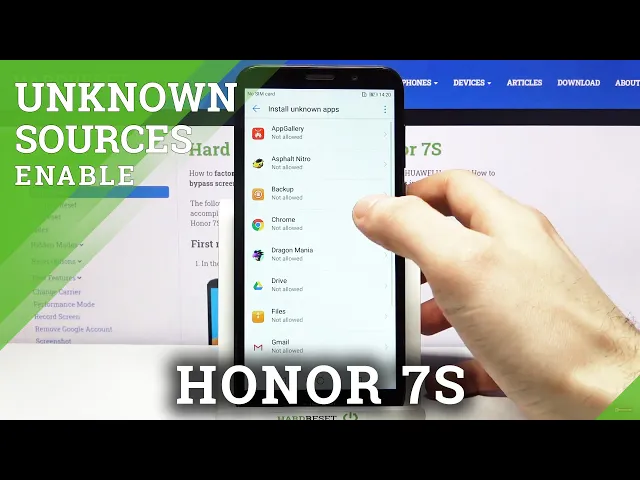 Video thumbnail for How to Allow HONOR 7S to Download Apps From Unknown Sources – Install Apps From Browser